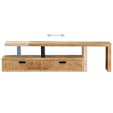 NNEVL TV Stand Rough Mango Wood