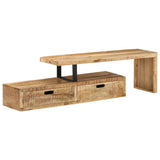NNEVL TV Stand Rough Mango Wood