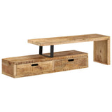NNEVL TV Stand Rough Mango Wood