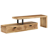 NNEVL TV Stand Rough Mango Wood