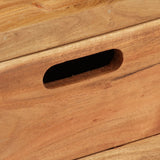 NNEVL TV Stand Solid Wood Acacia
