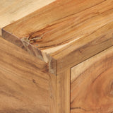 NNEVL TV Stand Solid Wood Acacia