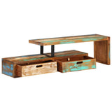 NNEVL TV Stand Solid Wood Reclaimed
