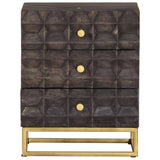 NNEVL Bed Cabinet Black 40x30x50 cm Solid Mango Wood