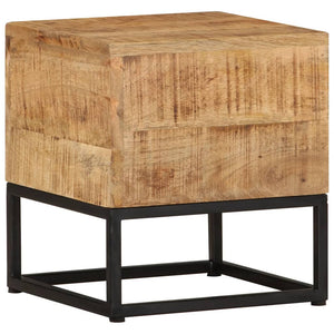 NNEVL Side Table 30x30x33 cm Rough Mango Wood