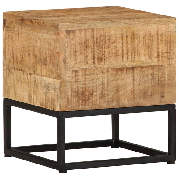 NNEVL Side Table 30x30x33 cm Rough Mango Wood
