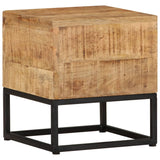 NNEVL Side Table 30x30x33 cm Rough Mango Wood