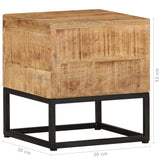 NNEVL Side Table 30x30x33 cm Rough Mango Wood