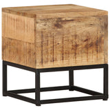 NNEVL Side Table 30x30x33 cm Rough Mango Wood