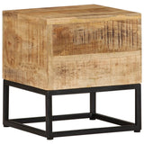NNEVL Side Table 30x30x33 cm Rough Mango Wood