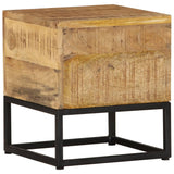 NNEVL Side Table 30x30x33 cm Rough Mango Wood