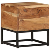 NNEVL Side Table 30x30x33 cm Solid Acacia Wood