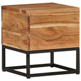 NNEVL Side Table 30x30x33 cm Solid Acacia Wood