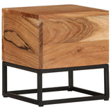 NNEVL Side Table 30x30x33 cm Solid Acacia Wood