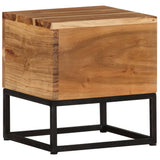 NNEVL Side Table 30x30x33 cm Solid Acacia Wood