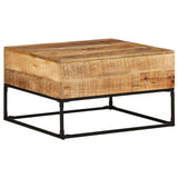 NNEVL Coffee Table 68x68x41 cm Rough Mango Wood