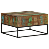 NNEVL Coffee Table 68x68x41 cm Solid Reclaimed Wood
