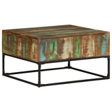 NNEVL Coffee Table 68x68x41 cm Solid Reclaimed Wood