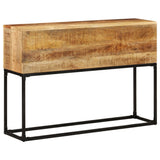 NNEVL Console Table 120x30x75 cm Rough Mango Wood
