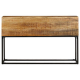 NNEVL Console Table 120x30x75 cm Rough Mango Wood