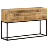 NNEVL Console Table 120x30x75 cm Rough Mango Wood