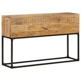 NNEVL Console Table 120x30x75 cm Rough Mango Wood