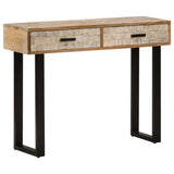 NNEVL Console Table 100x30x75 cm Solid Mango Wood