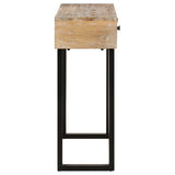 NNEVL Console Table 100x30x75 cm Solid Mango Wood