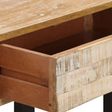 NNEVL Console Table 100x30x75 cm Solid Mango Wood