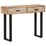NNEVL Console Table 100x30x75 cm Solid Mango Wood