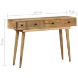 NNEVL Console Table 118x30x77 cm Solid Mango Wood