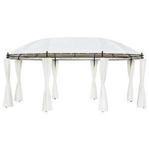 NNEVL Gazebo Cream White 5.3x3.5x2.65 m