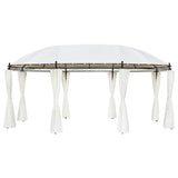 NNEVL Gazebo Cream White 5.3x3.5x2.65 m