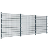 NNEVL Fence Panels 3 pcs Iron 6x2 m 18m