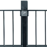 NNEVL Fence Panels 3 pcs Iron 6x2 m 18m