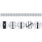 NNEVL Fence Panels 5 pcs Iron 6x2 m 30m