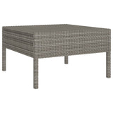 NNEVL 3 Piece Garden Lounge Set with Cushions Poly Rattan Black