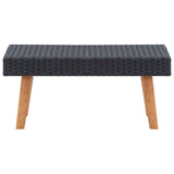 NNEVL Garden Coffee Table Poly Rattan Black