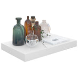NNEVL Floating Wall Shelf High Gloss White 40x23x3.8 cm MDF