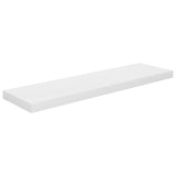 NNEVL Floating Wall Shelf High Gloss White 90x23.5x3.8 cm MDF