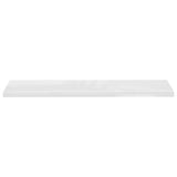 NNEVL Floating Wall Shelf High Gloss White 120x23.5x3.8 cm MDF