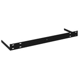 NNEVL Floating Wall Shelves 2 pcs High Gloss White 120x23.5x3.8 cm MDF