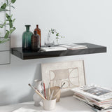 NNEVL Floating Wall Shelf High Gloss Black 60x23.5x3.8 cm MDF