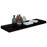 NNEVL Floating Wall Shelf High Gloss Black 80x23.5x3.8 cm MDF