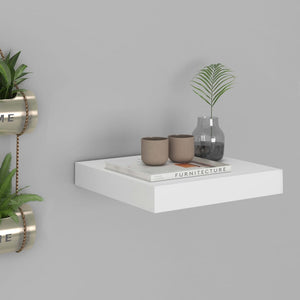 NNEVL Floating Wall Shelf White 23x23.5x3.8 cm MDF