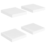 NNEVL Floating Wall Shelves 4 pcs White 23x23.5x3.8 cm MDF
