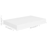 NNEVL Floating Wall Shelves 2 pcs White 40x23x3.8 cm MDF