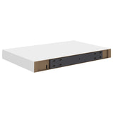 NNEVL Floating Wall Shelves 4 pcs White 40x23x3.8 cm MDF