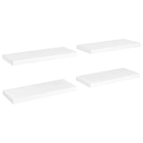 NNEVL Floating Wall Shelves 4 pcs White 60x23.5x3.8 cm MDF