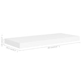 NNEVL Floating Wall Shelves 4 pcs White 60x23.5x3.8 cm MDF
